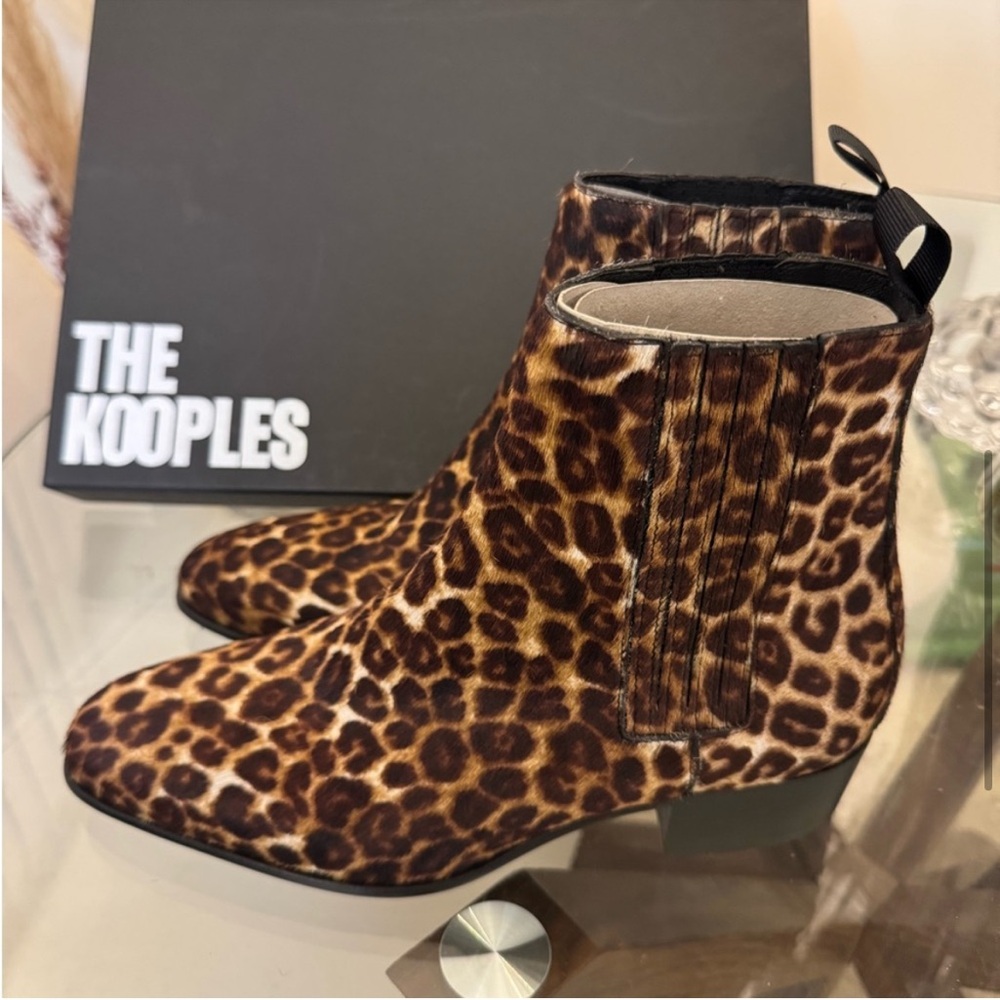 50% OFF✨The Kooples Leopard Print Ankle Boots